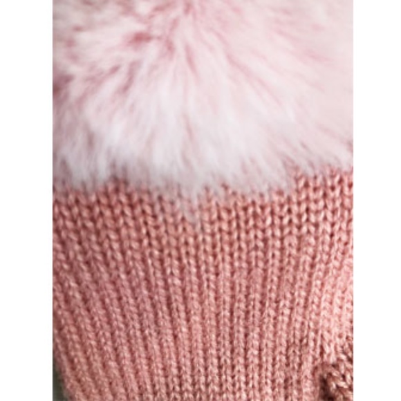 Michael Kors Faux Fur Trim Touch Tip Gloves - Picture 3 of 3